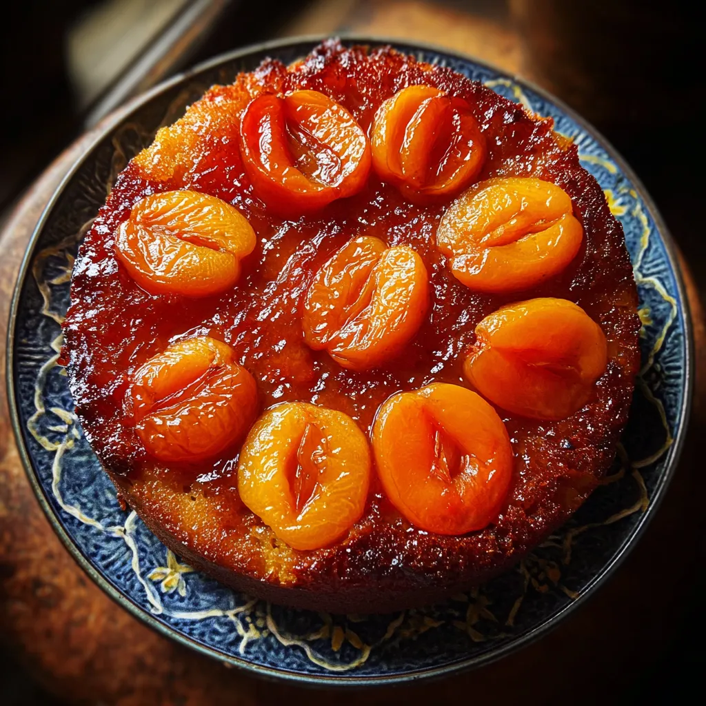 Old-Fashioned Apricot Upside Down Cake