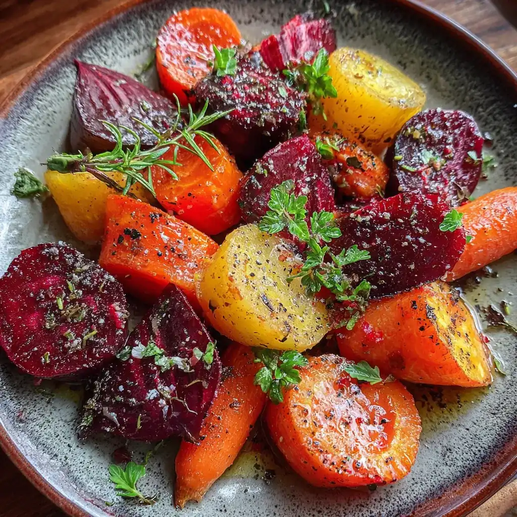 Roasted Beets and Carrots