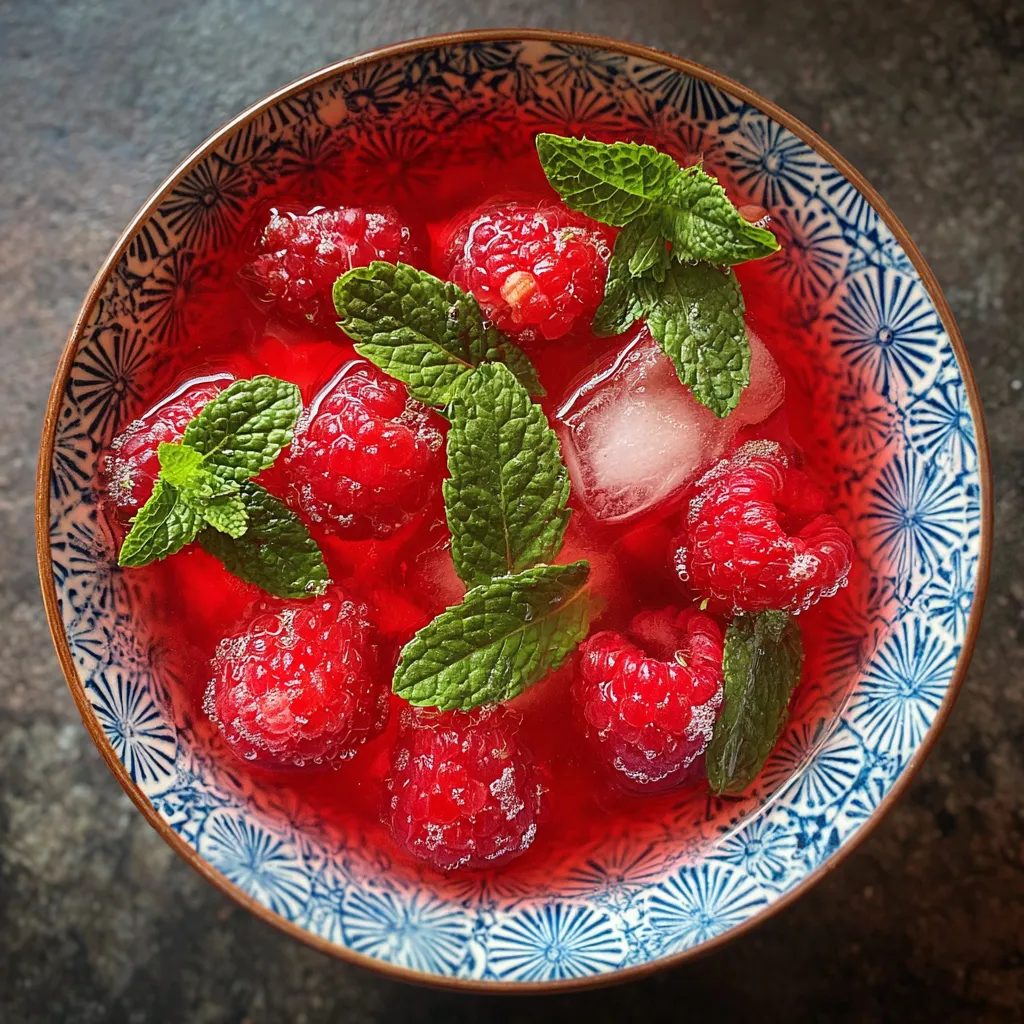 Raspberry Aperitif Mocktail