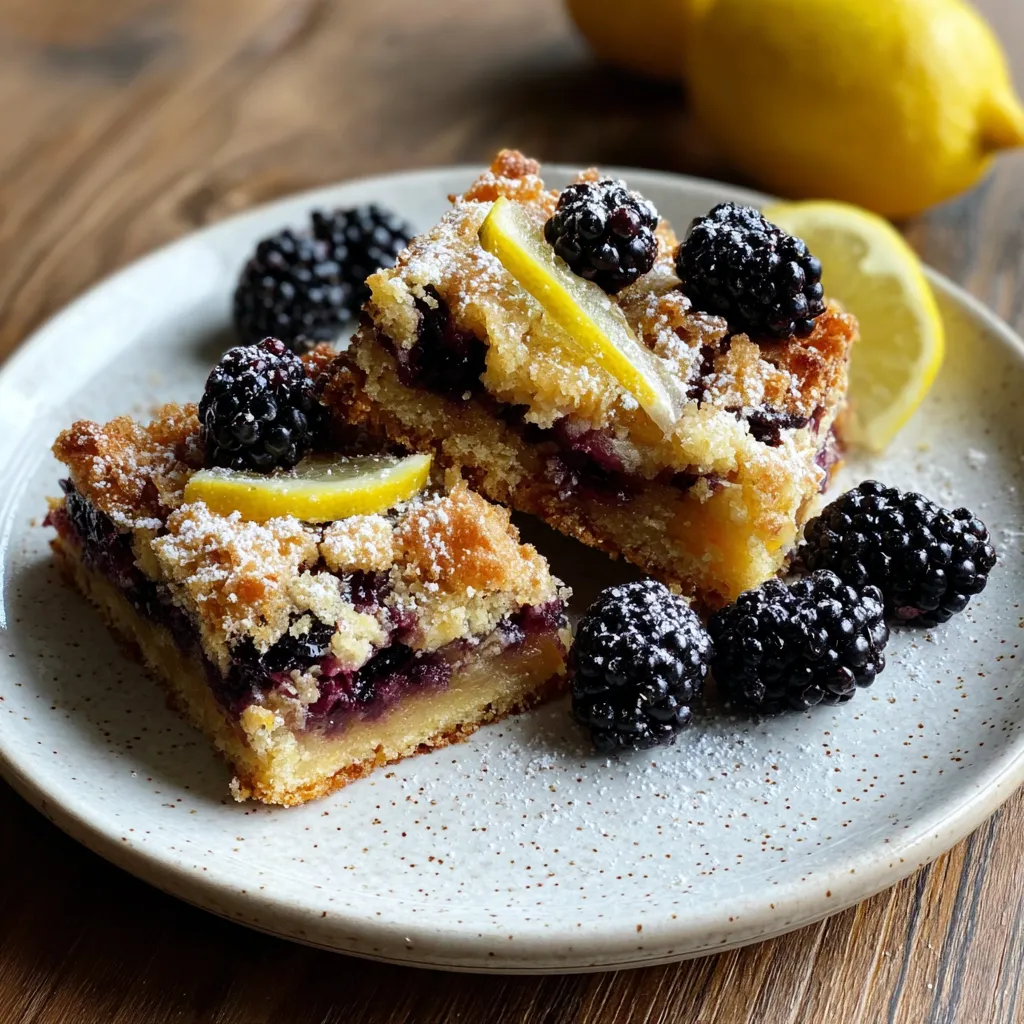 Lemon Blackberry Bars
