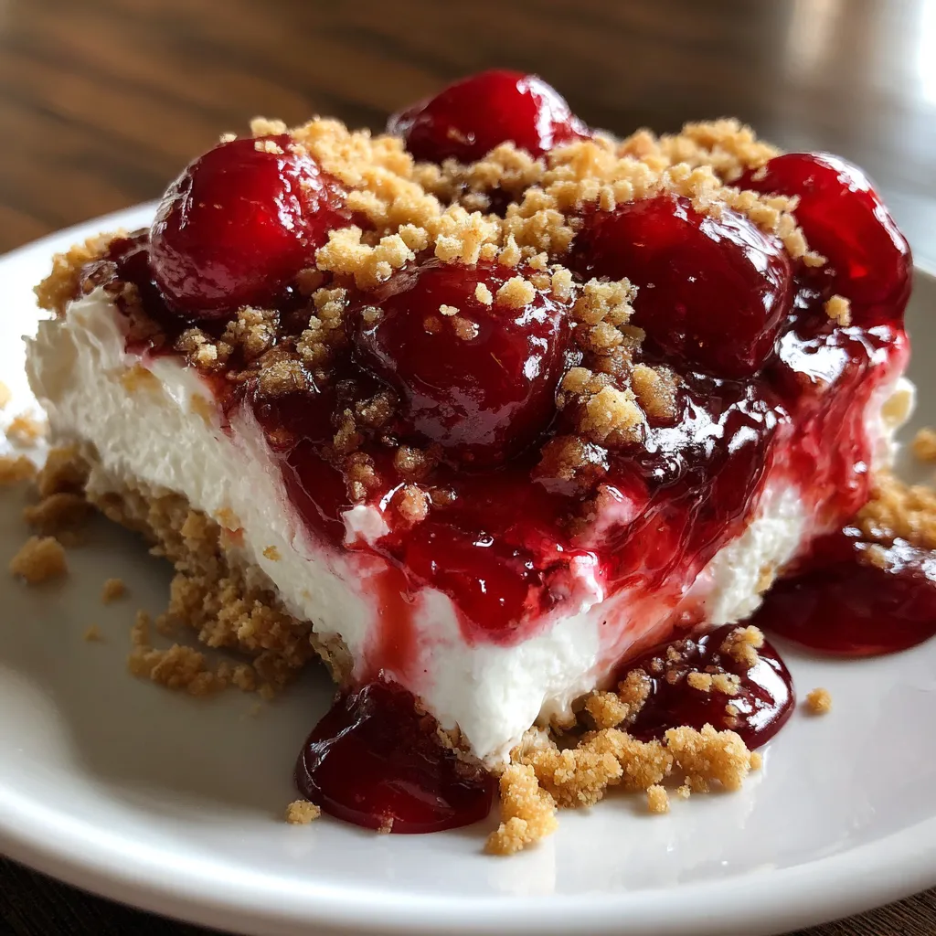 No-Bake Cherry Yum Yum Dessert