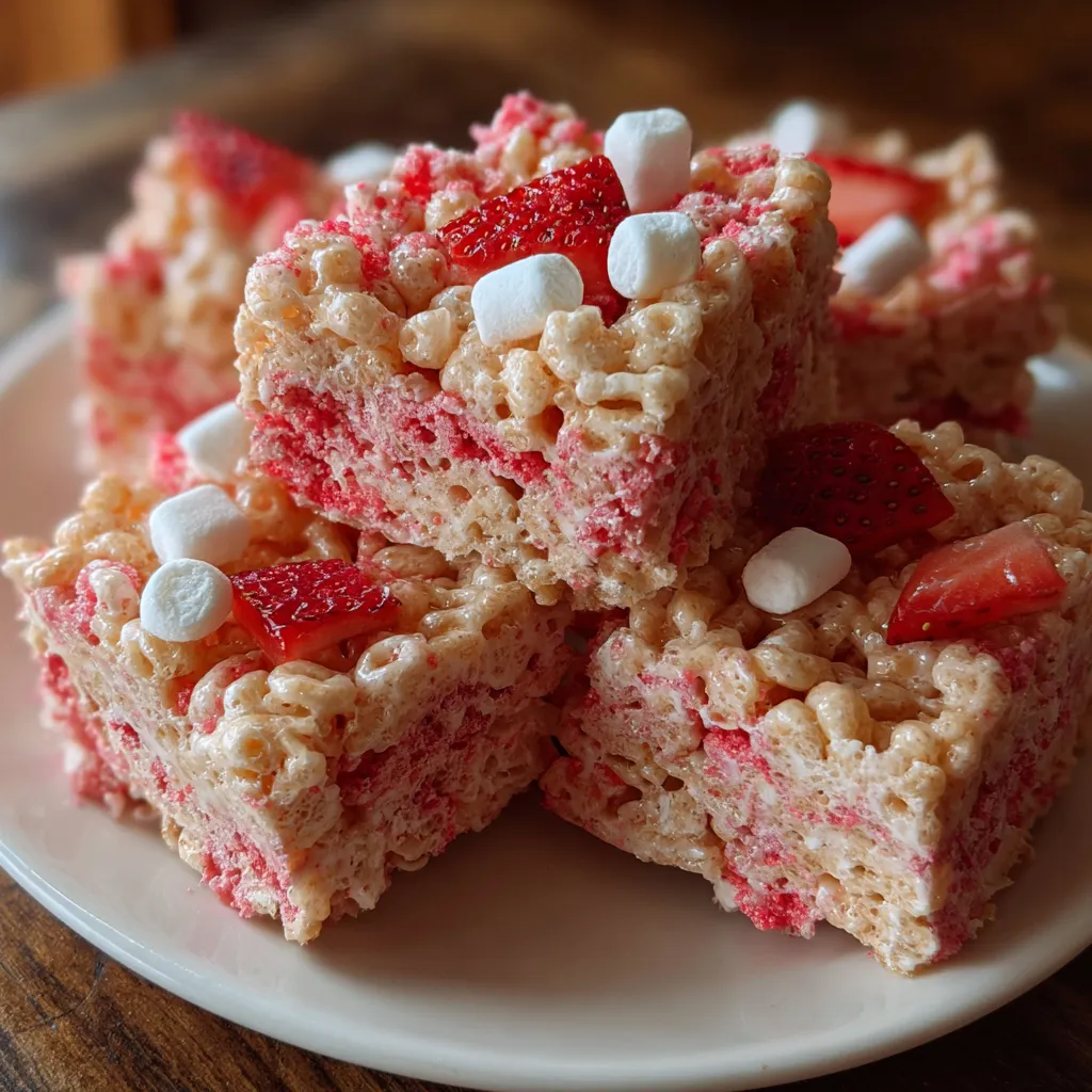 Strawberry Rice Krispie Treats