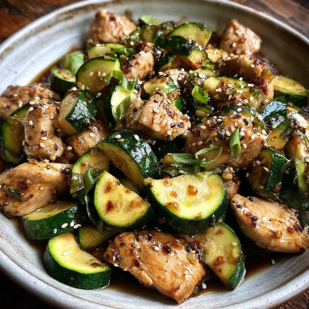 Chicken Zucchini Stir Fry