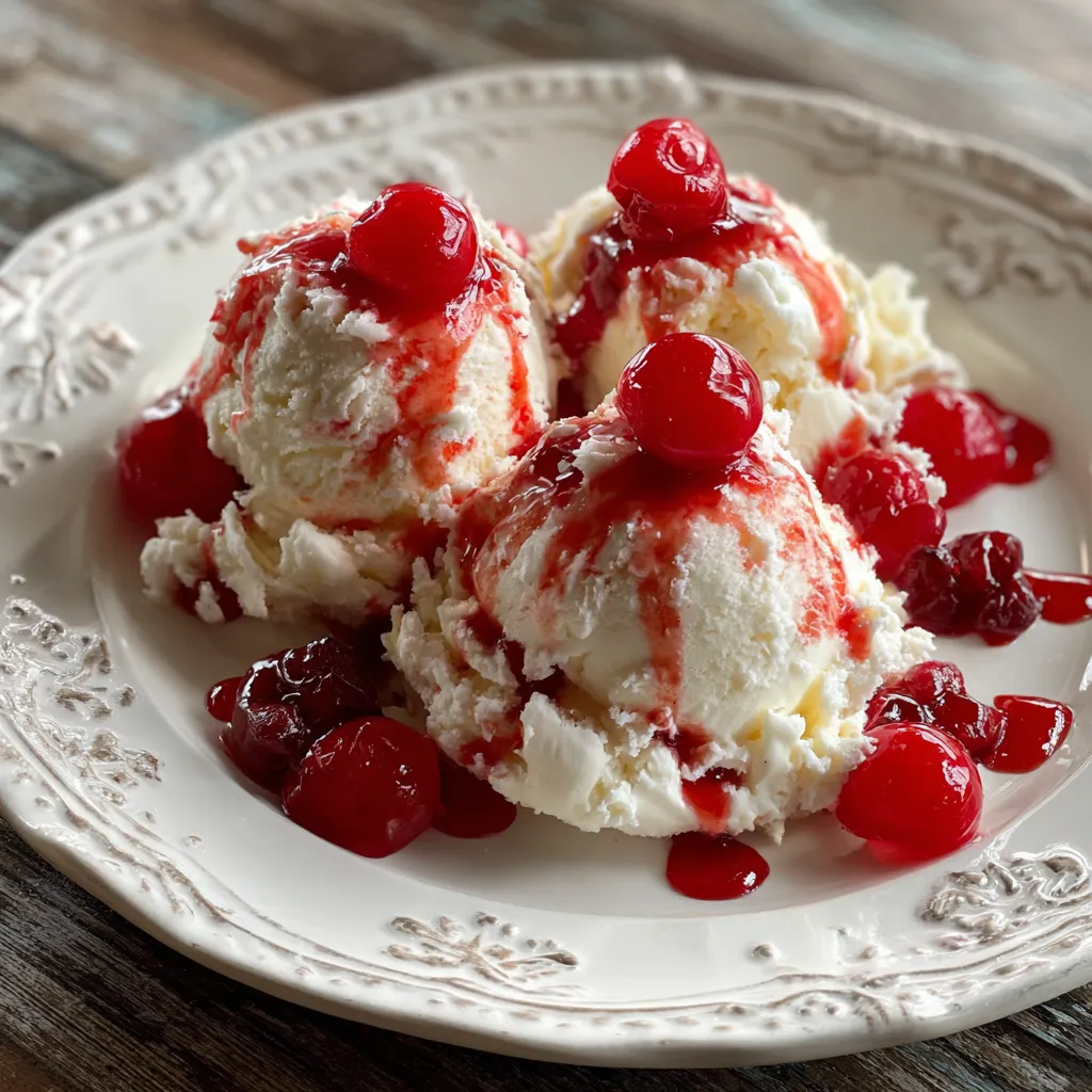 Shirley Temple Ice Cream