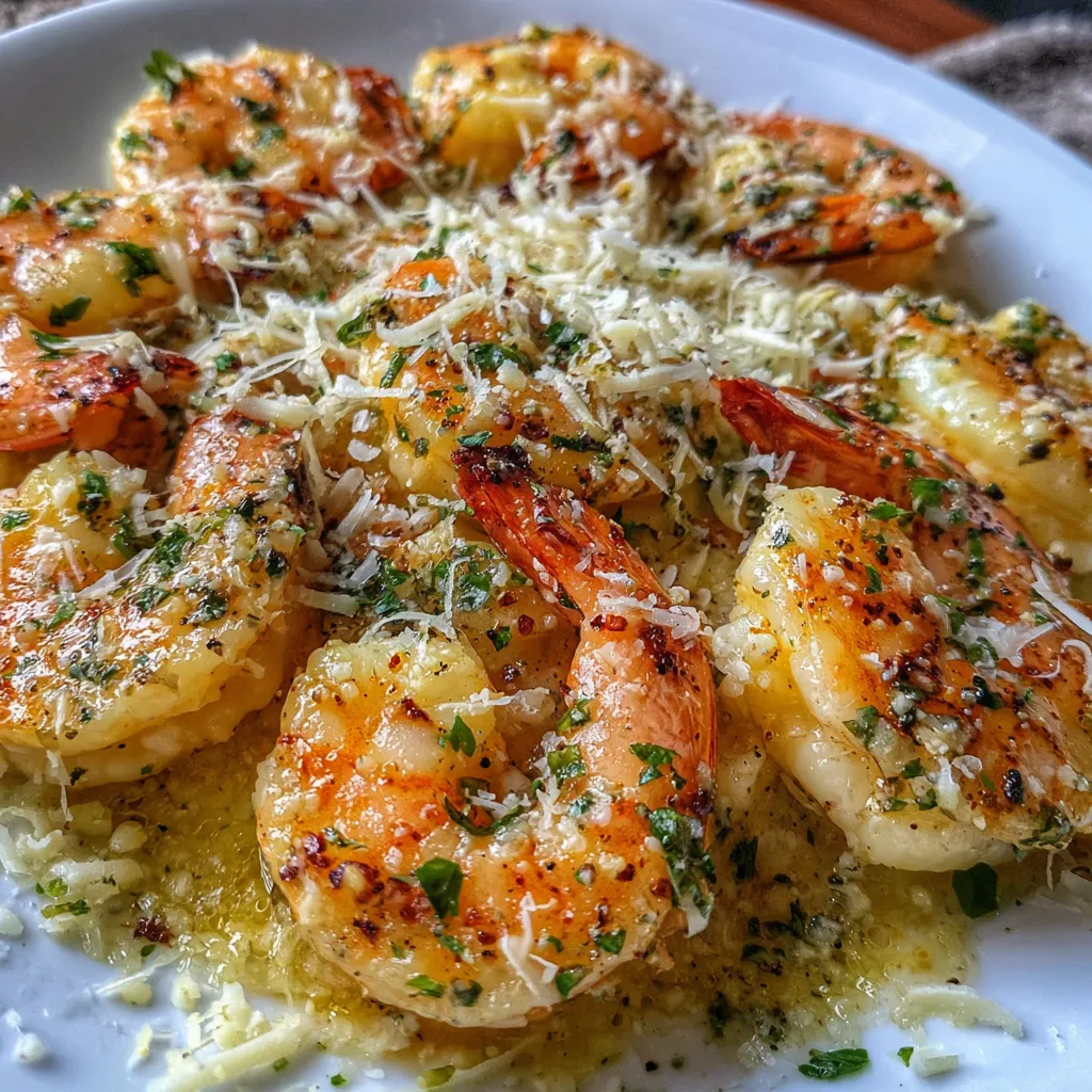 Cheesy Garlic Shrimp