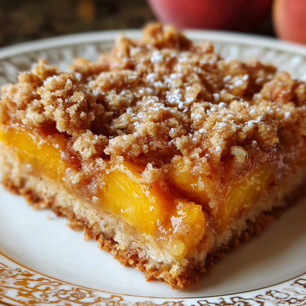 Peach Crumb Bars