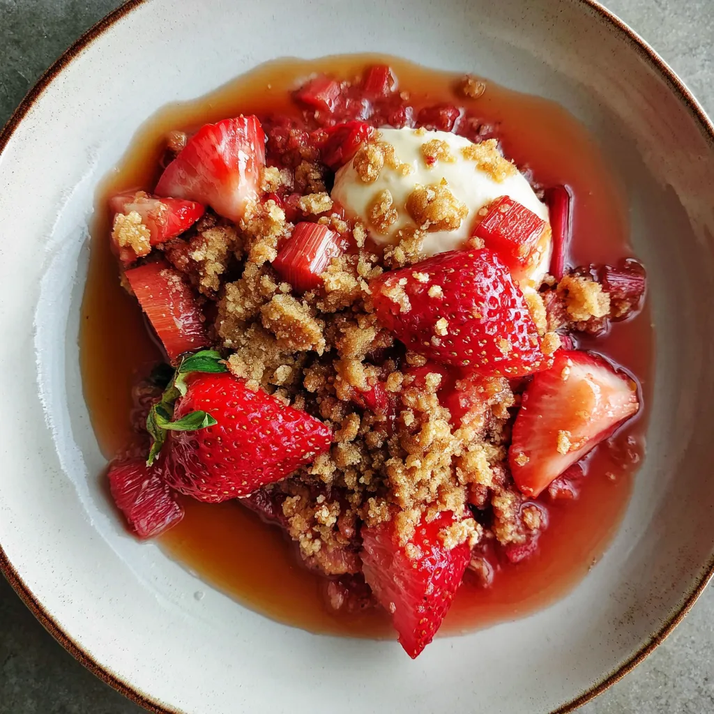 Strawberry Rhubarb Crisp