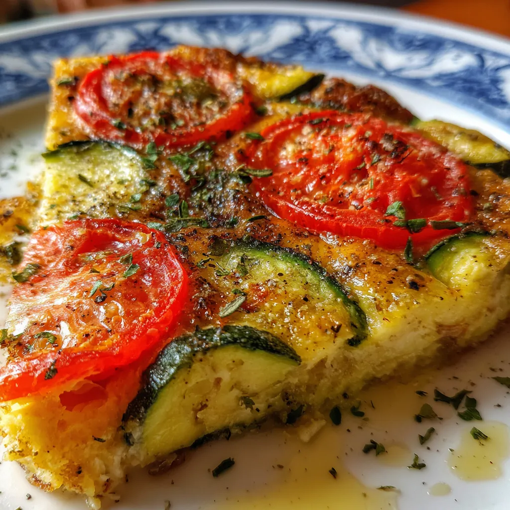 Crustless Zucchini Tomato Quiche