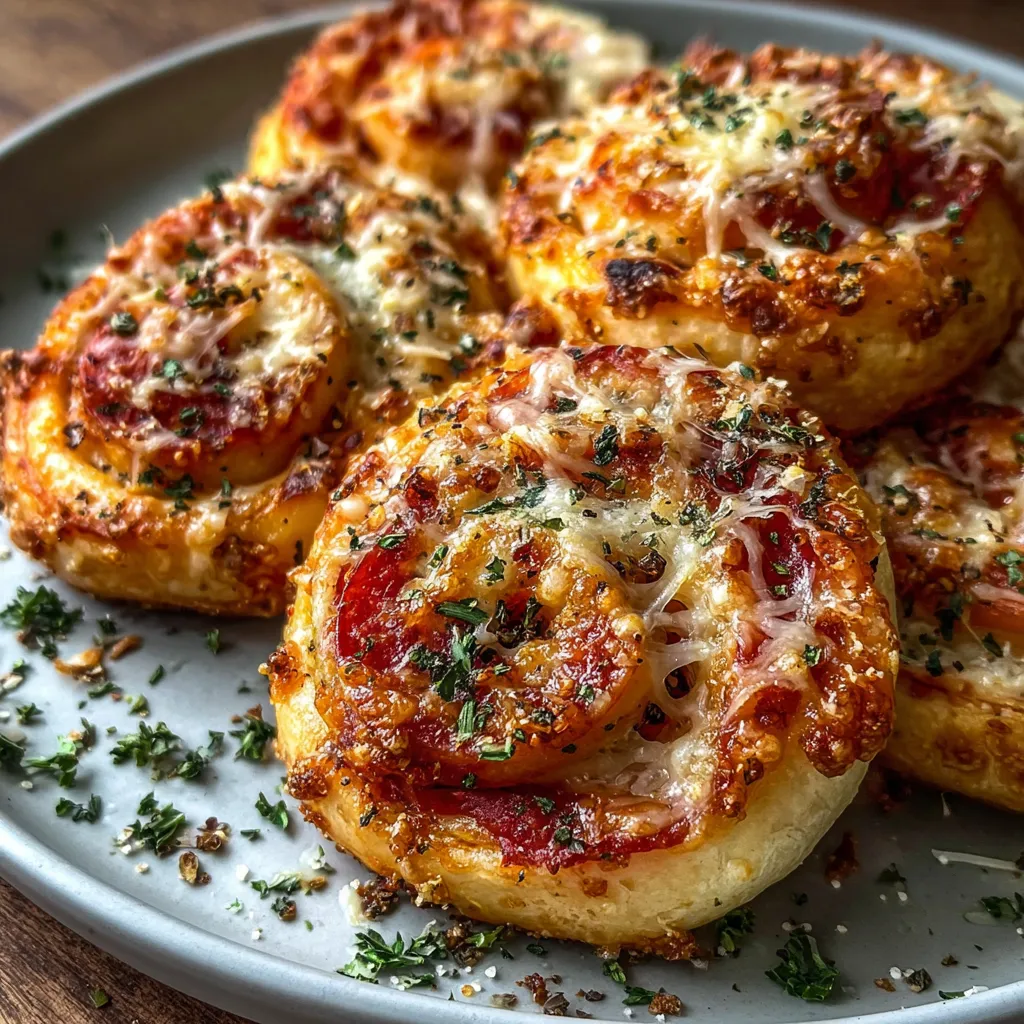 Cheesy Pizza Pinwheels