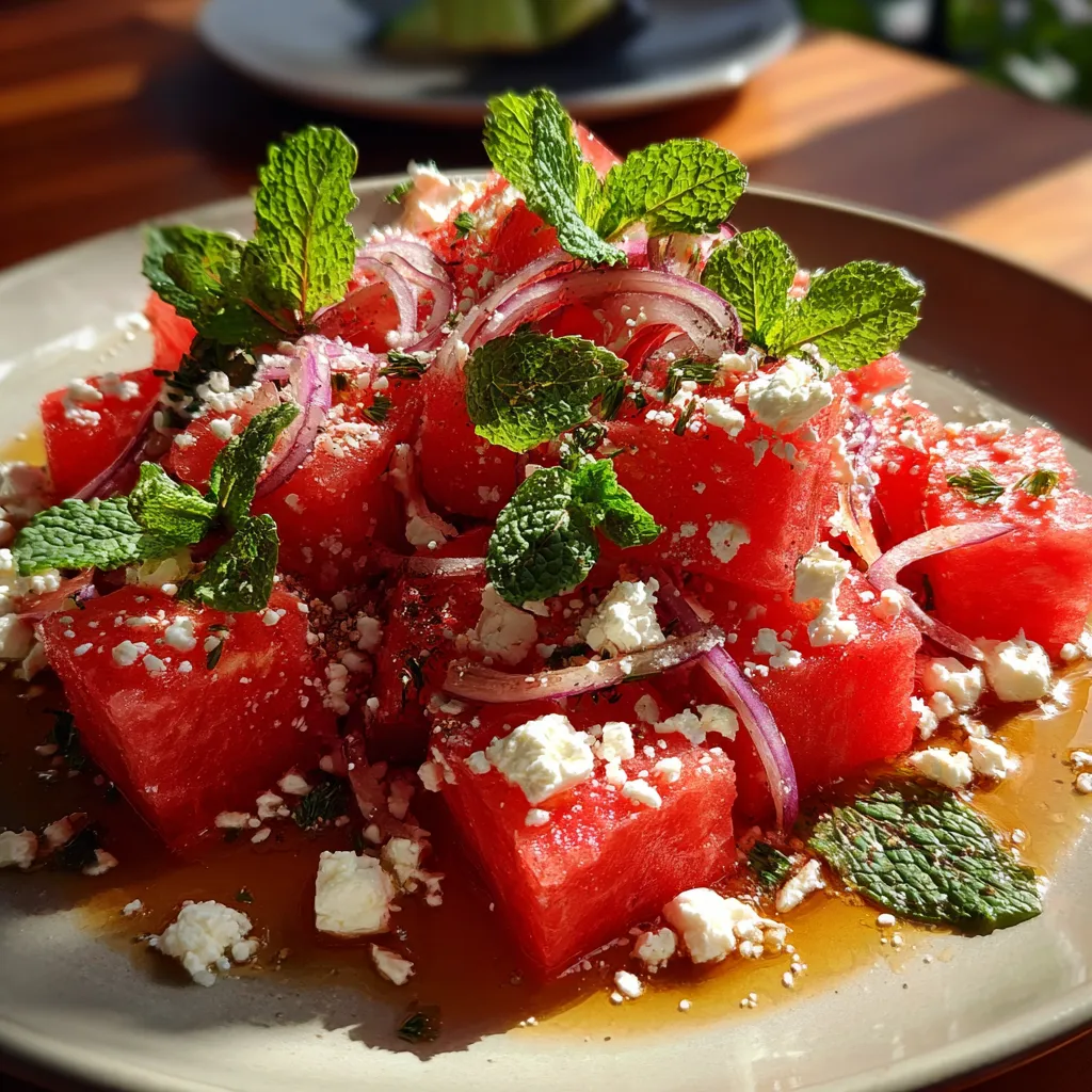 Watermelon Feta Summer Salad