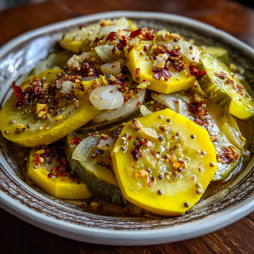 Sweet Yellow Squash Pickles
