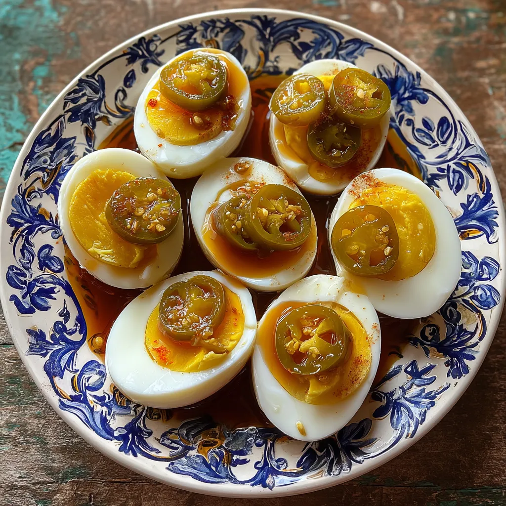 Cowboy Candy Pickled Eggs