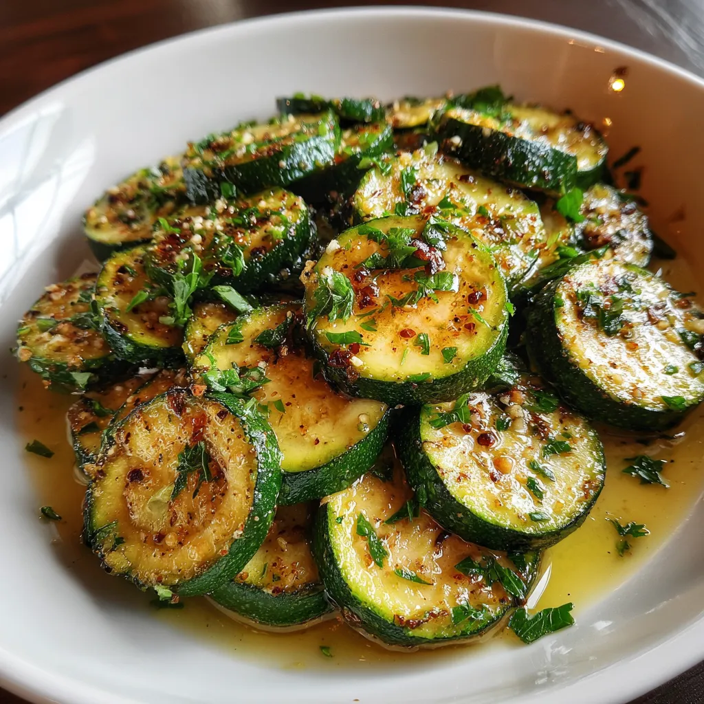 Garlic Butter Sautéed Zucchini