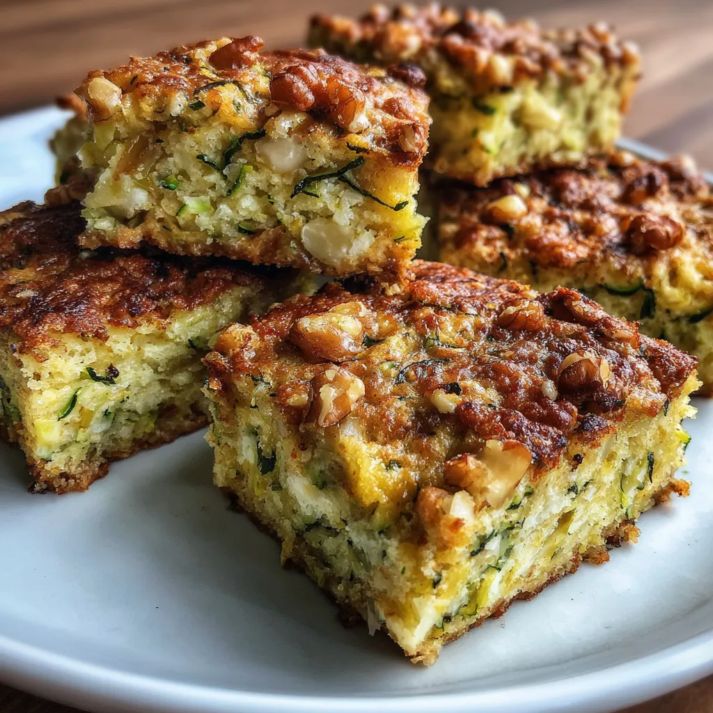 Moist Gluten-Free Baked Zucchini Bars