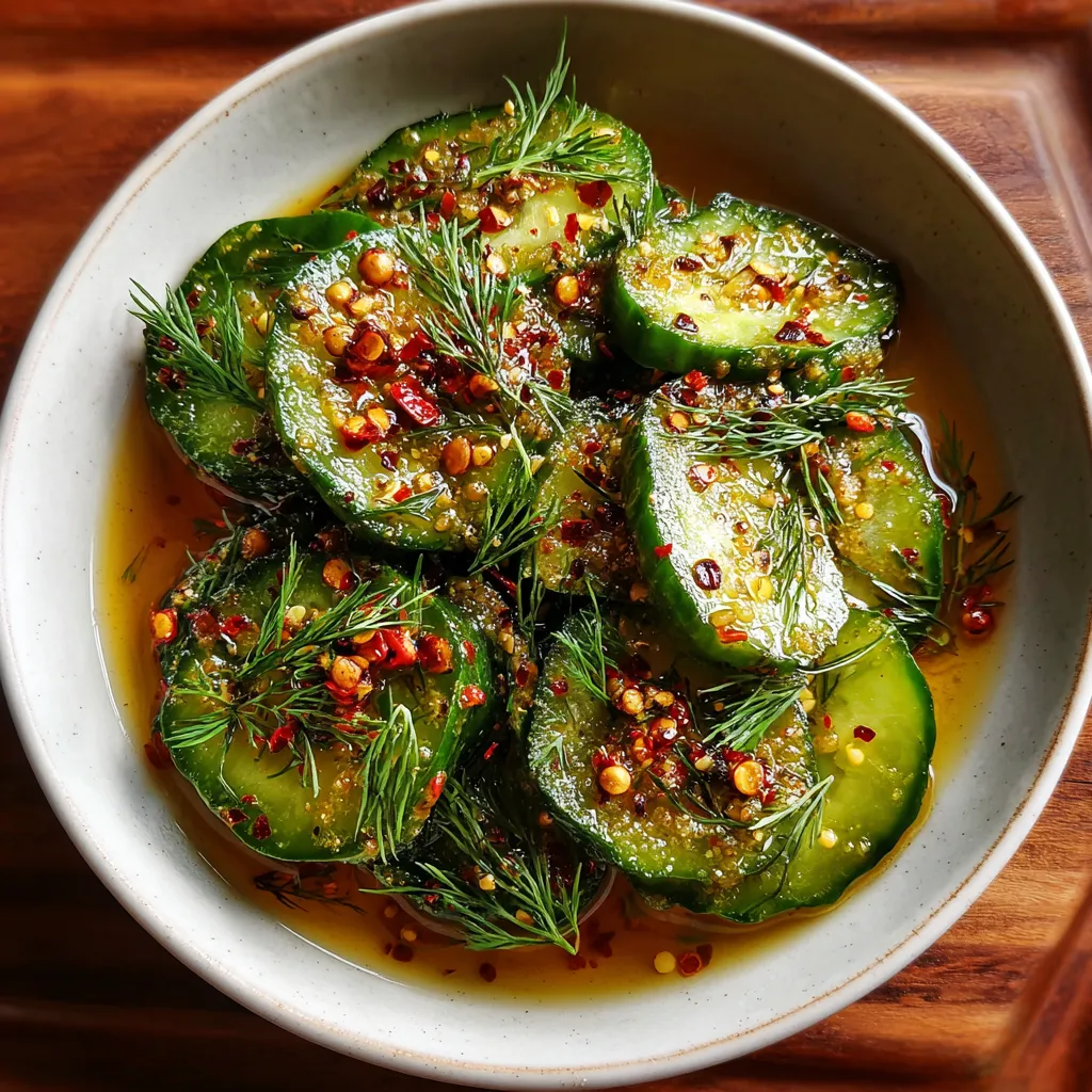 Crispy Homemade Spicy Refrigerator Pickles