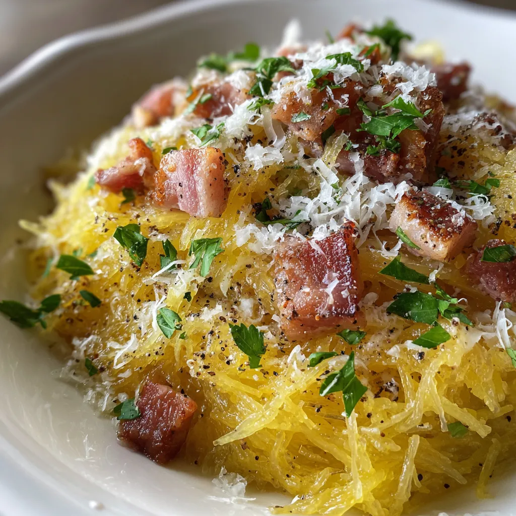 Spaghetti Squash Carbonara
