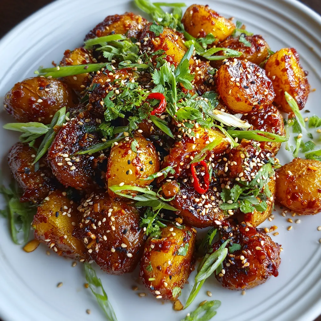 Crispy Gochujang Potato Salad