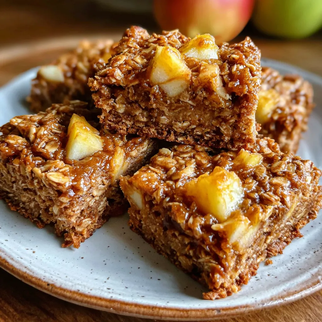 Chewy Apple Cinnamon Breakfast Bars