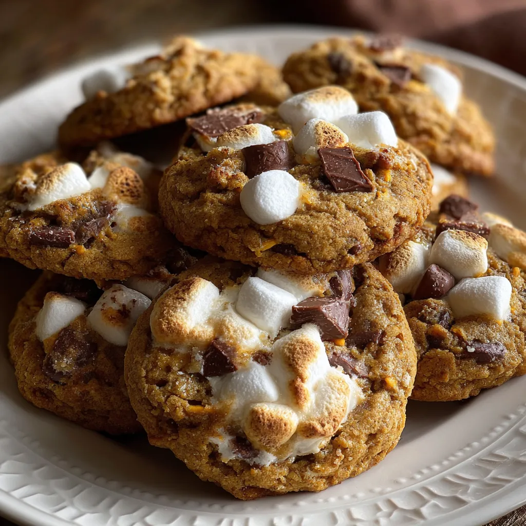 Pumpkin S’mores Cookies