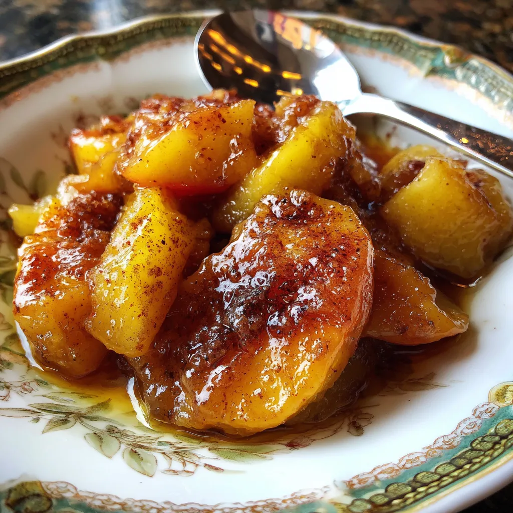 Spiced Caramelized Baked Apple Cobbler