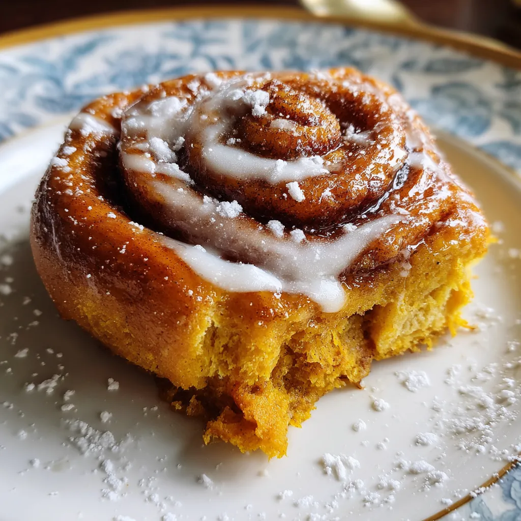 Brown Butter Pumpkin Cinnamon Rolls