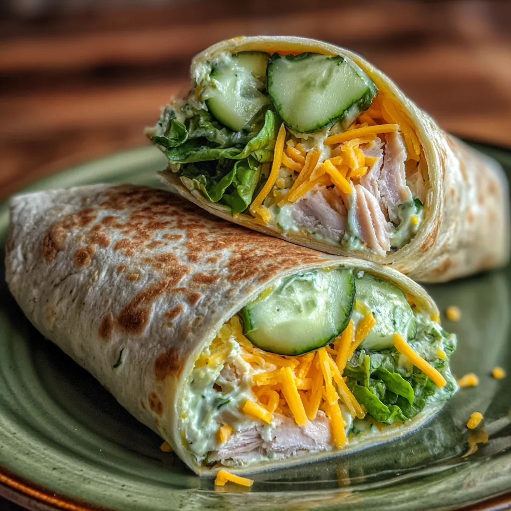 Cucumber Ranch Turkey Tortilla Wrap