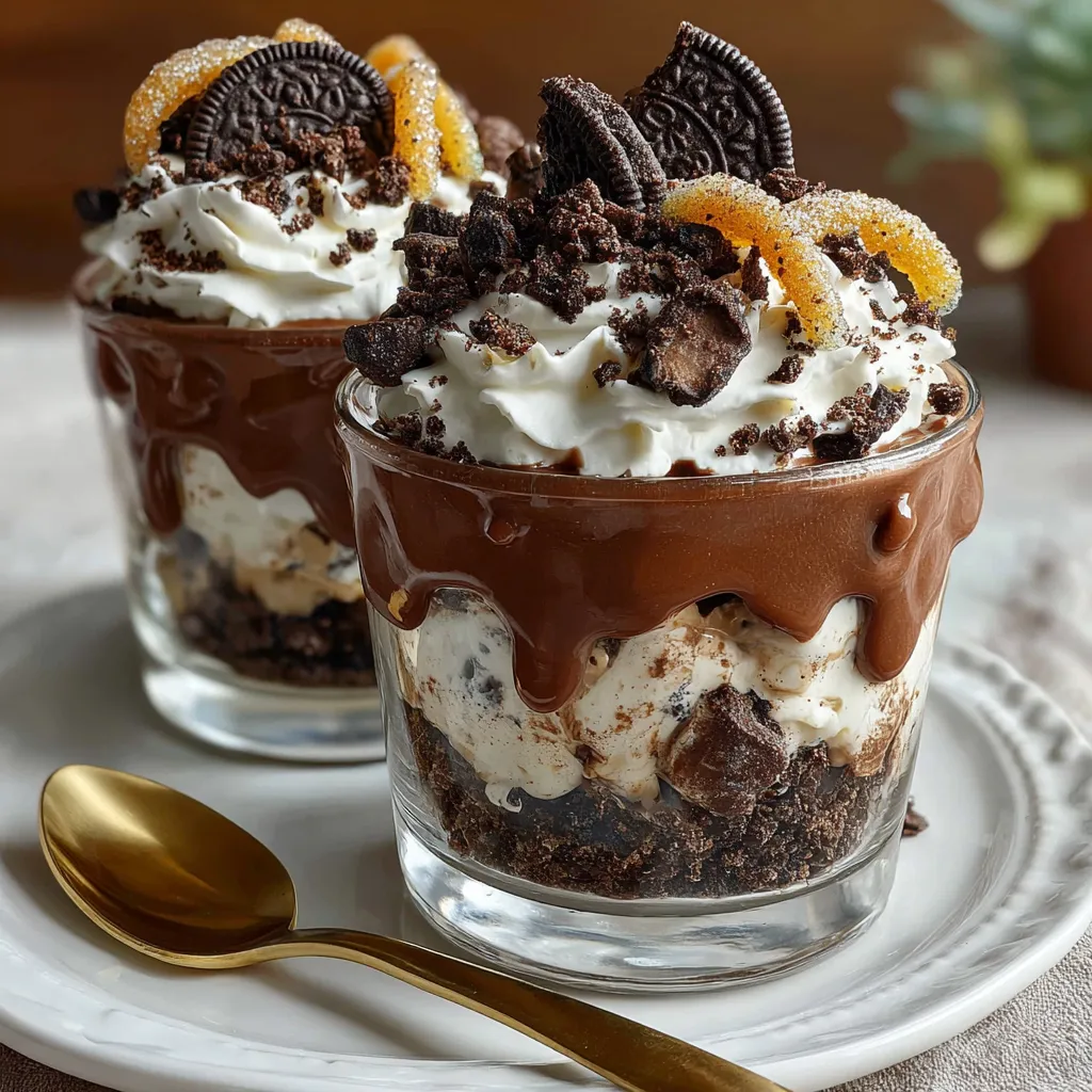 Dirt Cup Pudding Parfaits