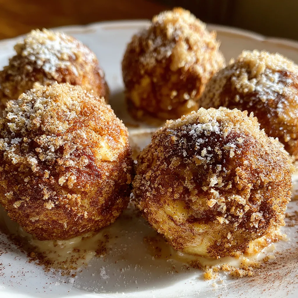 Crispy Baked Cinnamon-Spiced Apple Balls