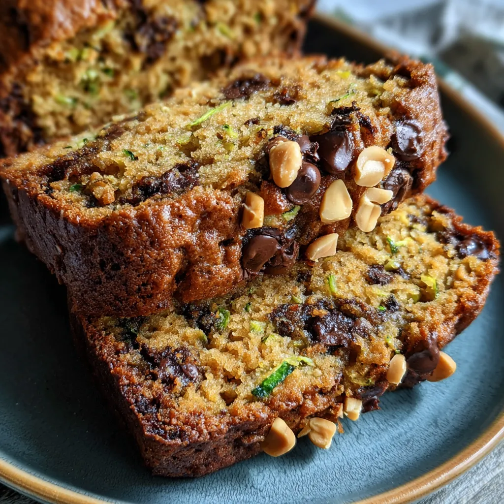 Peanut Butter Chocolate Chip Zucchini Bread