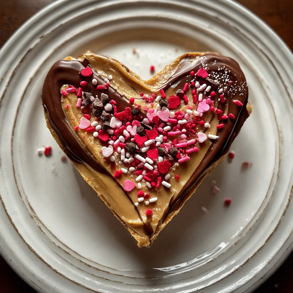 Chocolate Peanut Butter Valentine’s Heart