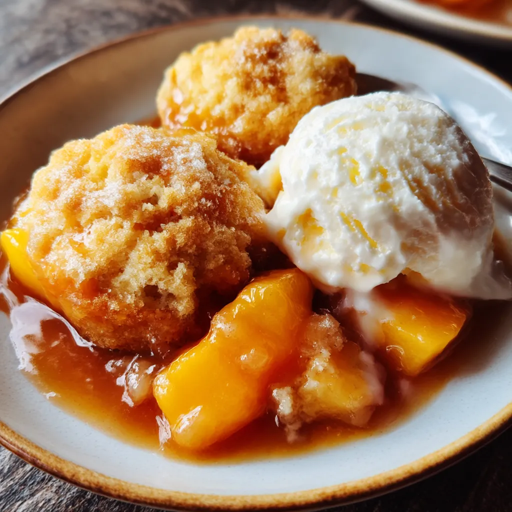 Individual Mini Peach Cobbler