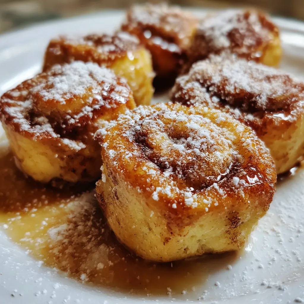 Cinnamon Roll French Toast Bites