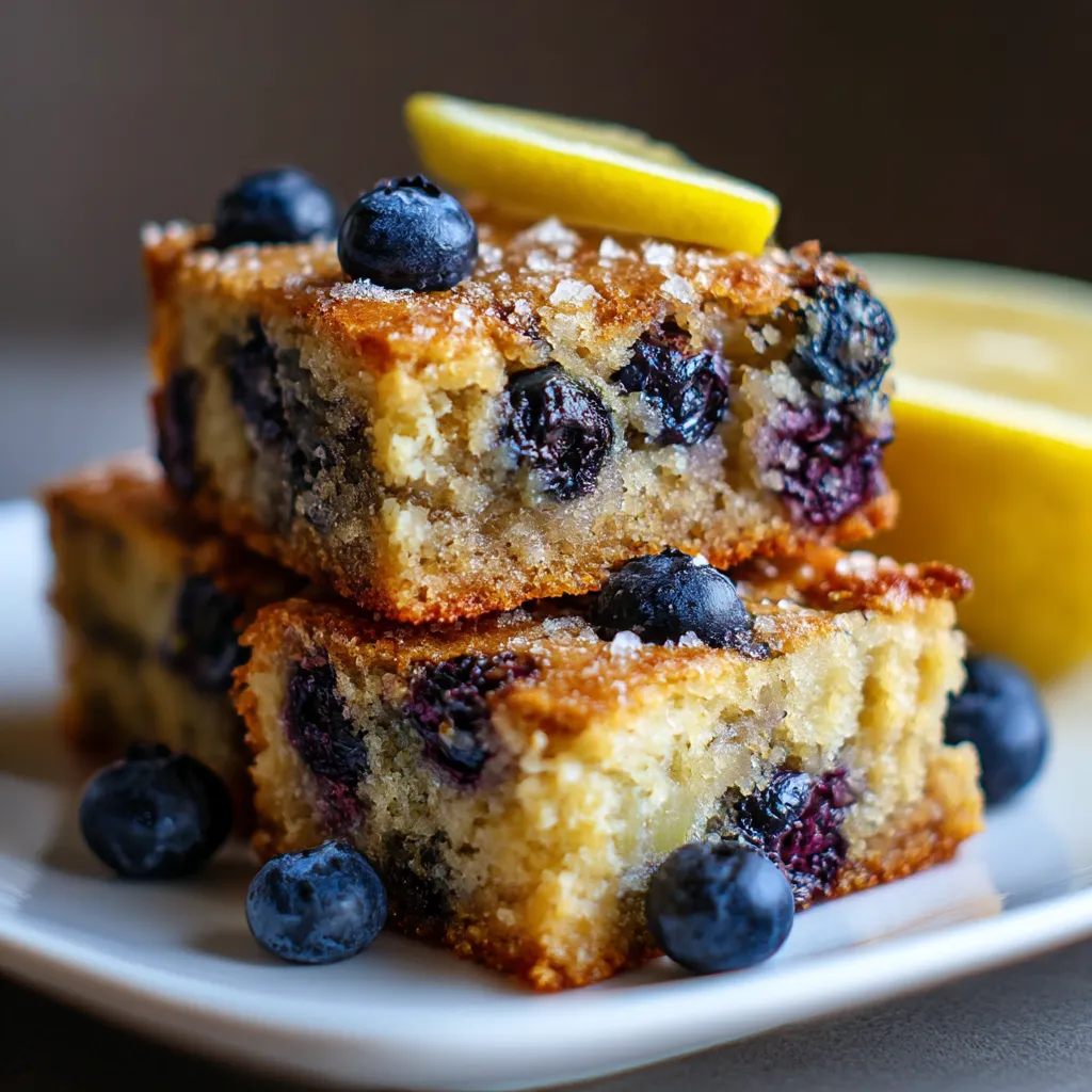 Blueberry Lemon Blondies