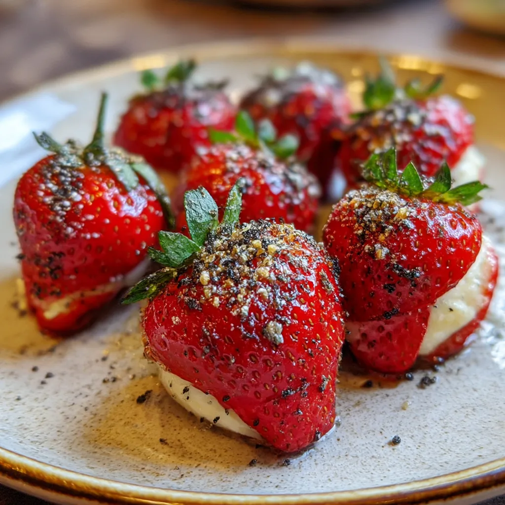 Truffle Stuffed Strawberries