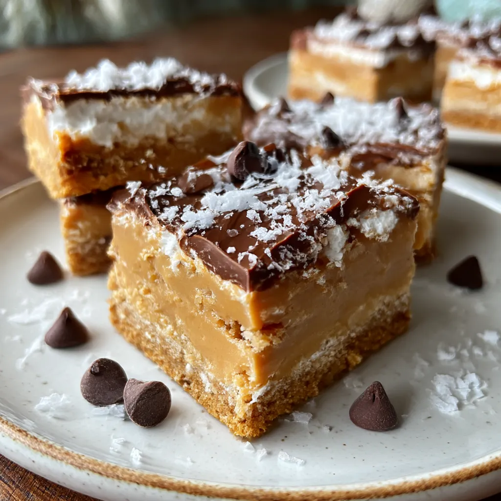 Decadent Creamy No-Bake Fluffernutter Bars