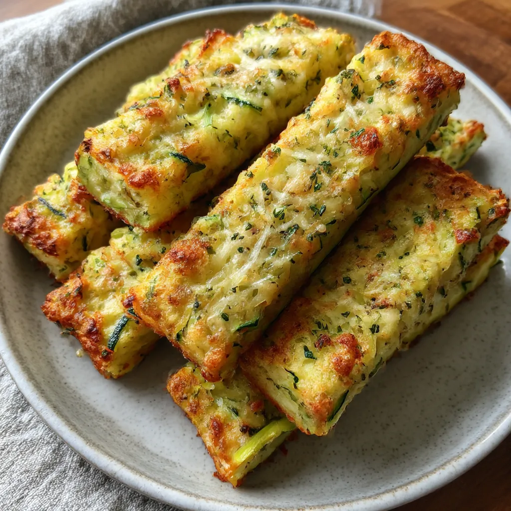 Cheesy Zucchini Breadsticks