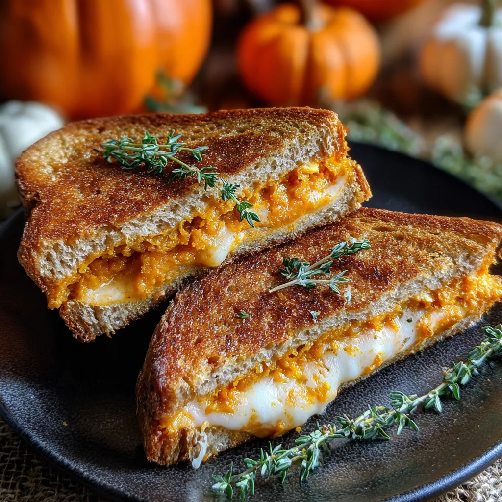 Cheddar Pumpkin Grilled Cheese