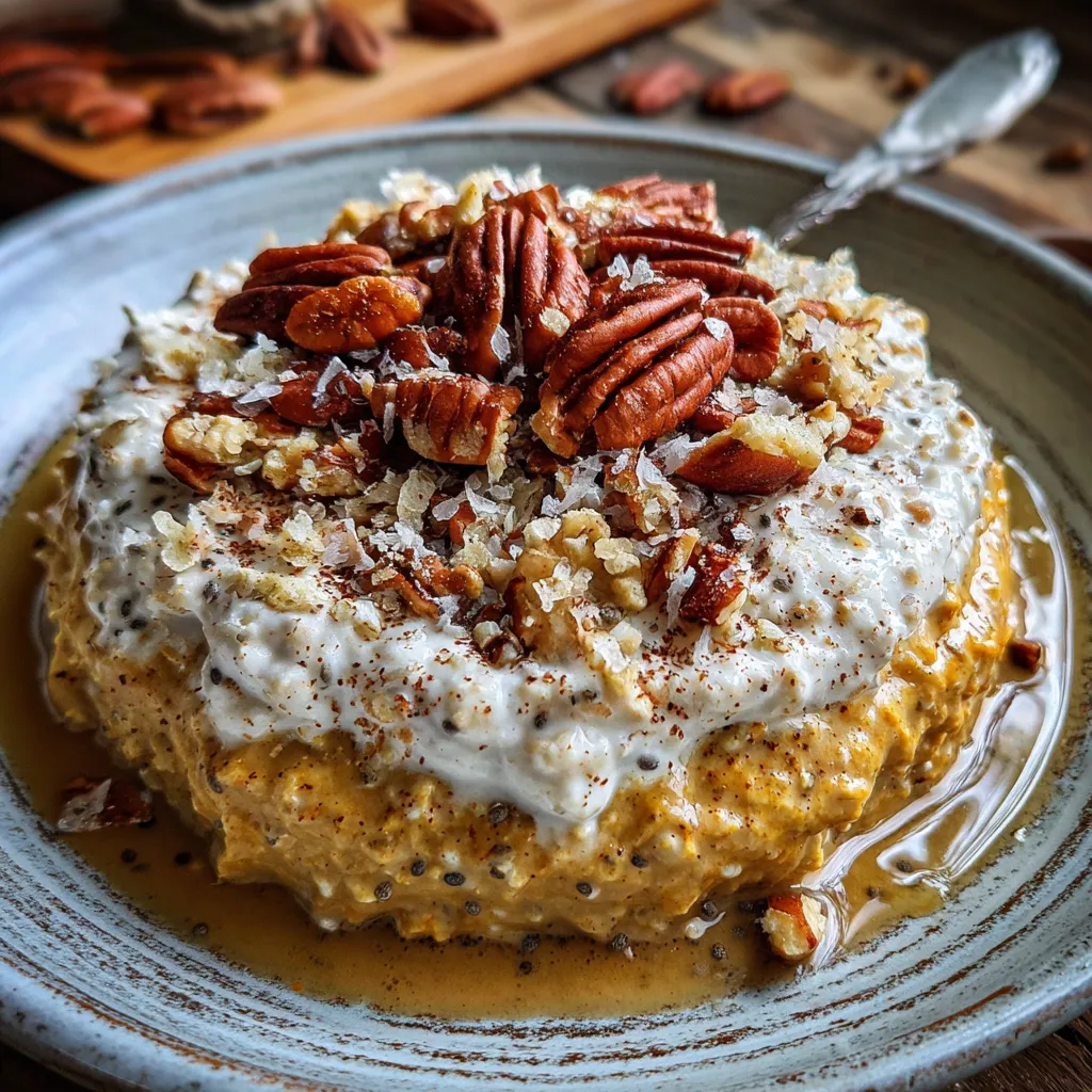 Thick & Creamy Pumpkin Pie Overnight Oats