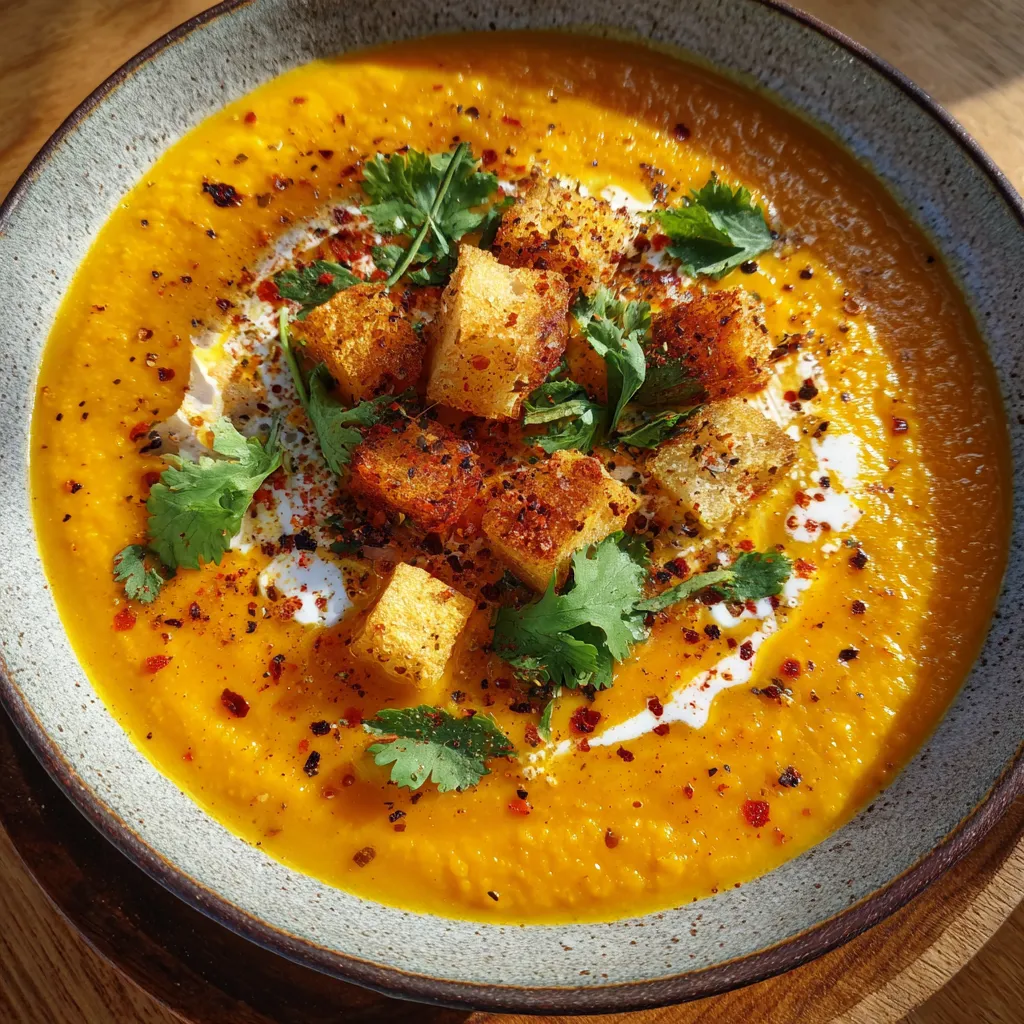 Creamy Spiced Roasted Pumpkin Soup