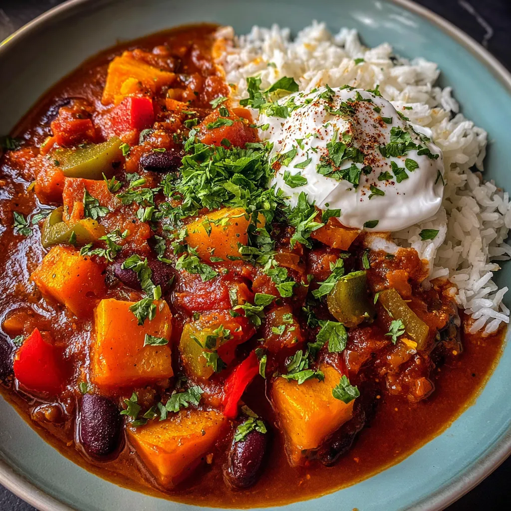 Hearty Smoky Slow-Simmered Pumpkin Chili