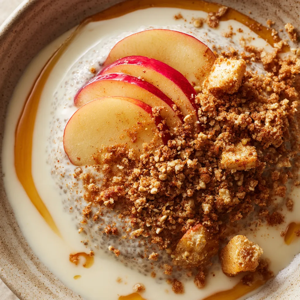 Apple Crumble Chia Pudding