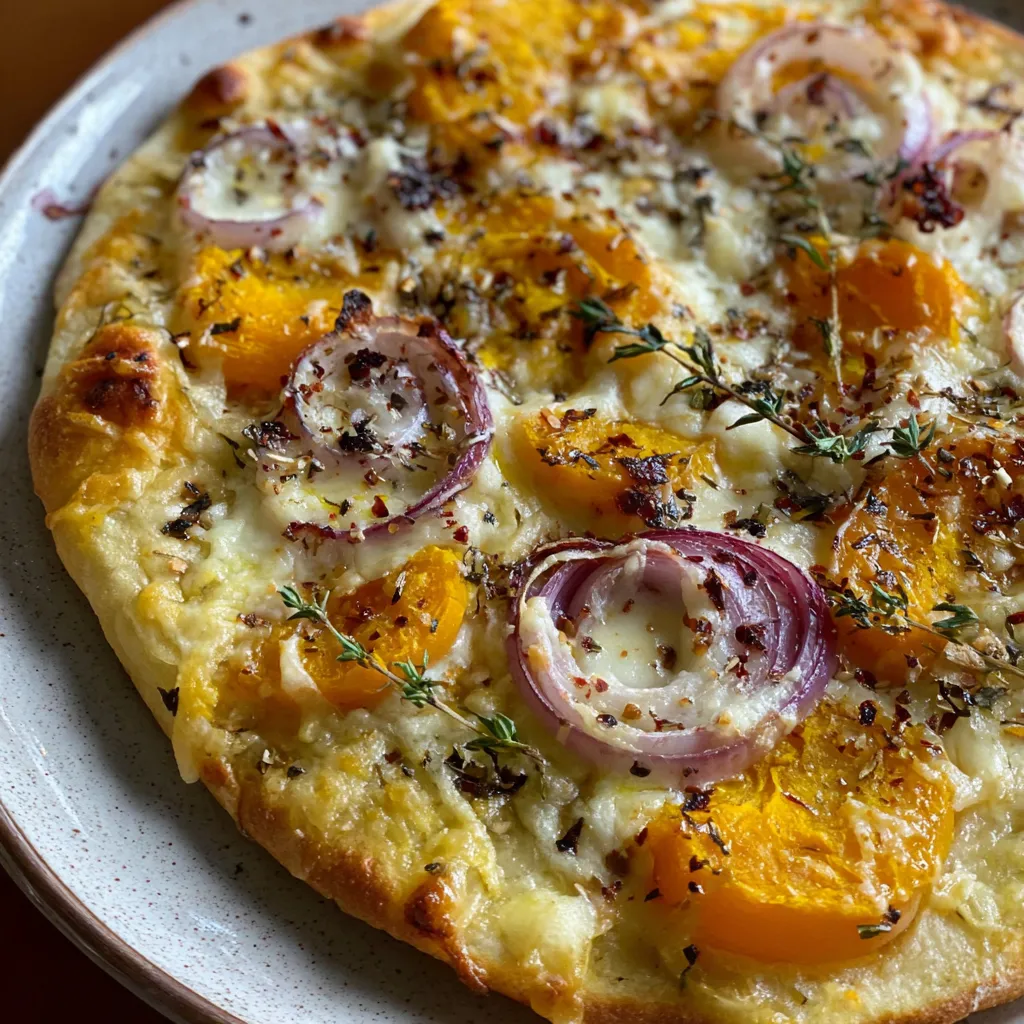 Pumpkin and Gouda Pizza