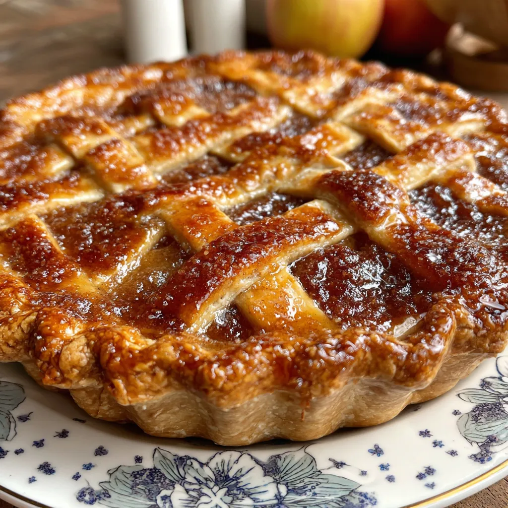 Cinnamon Sugar Apple Butter Pie