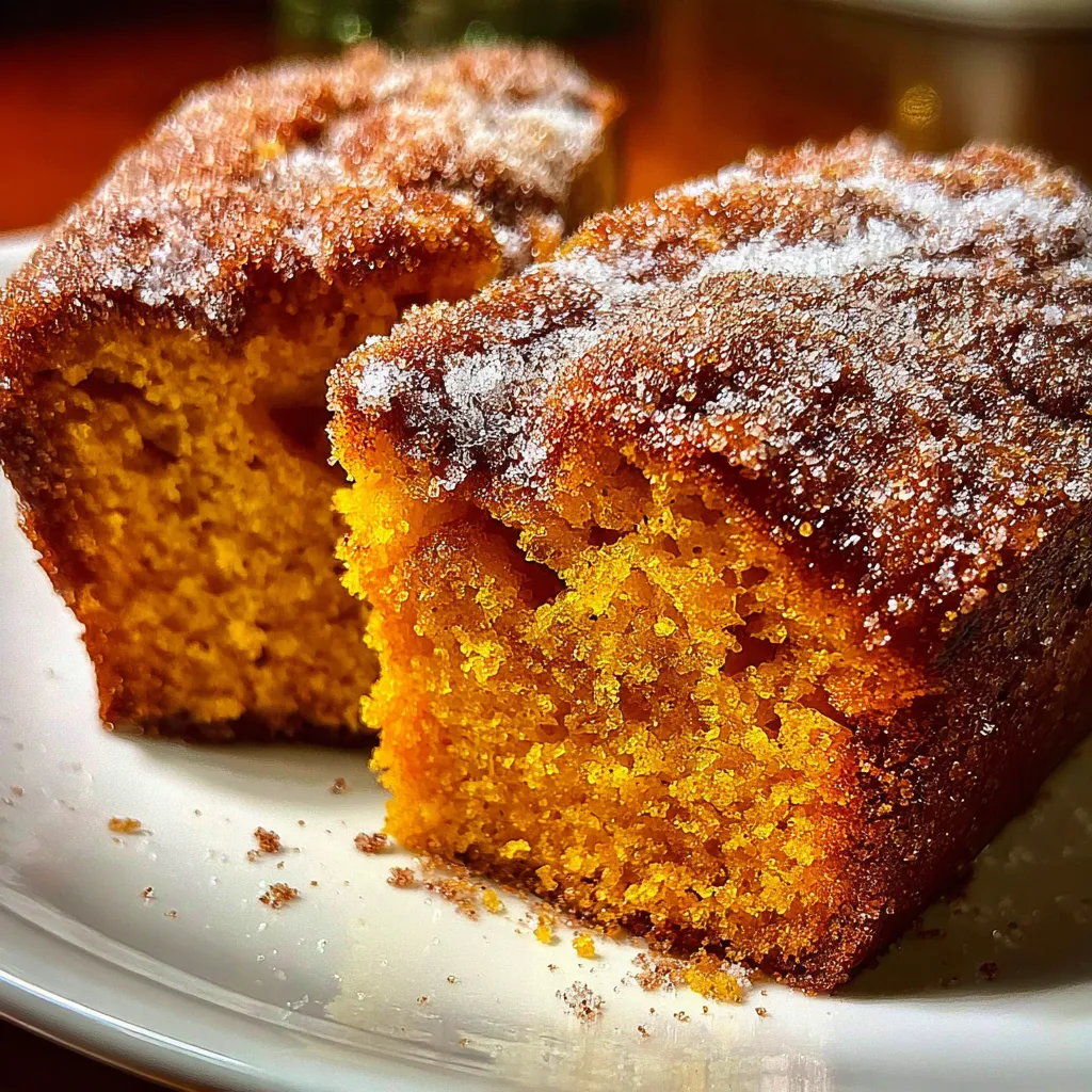 Cinnamon Sugar Pumpkin Bread