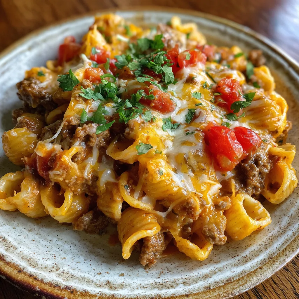 Cheesy Tex-Mex Baked Rotel Pasta