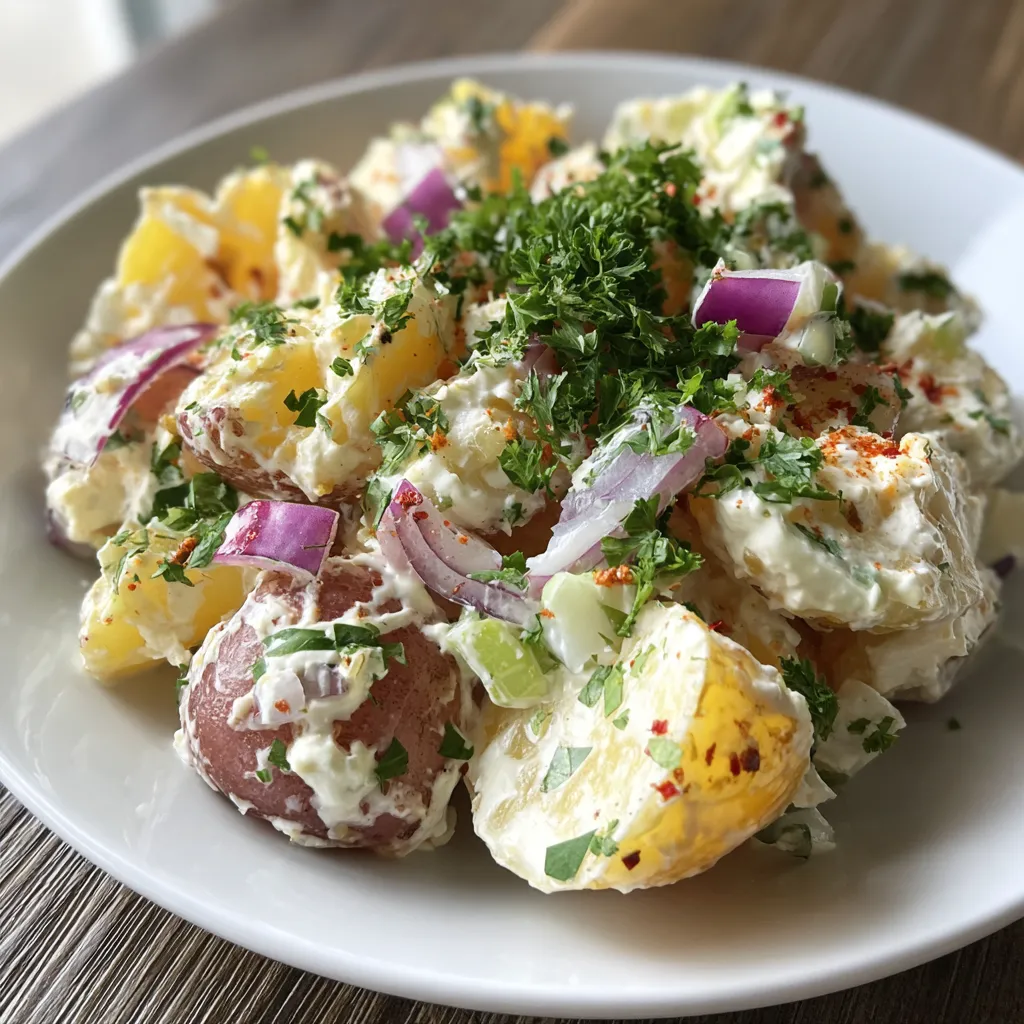 Creamy Tangy German-Style Potato Salad