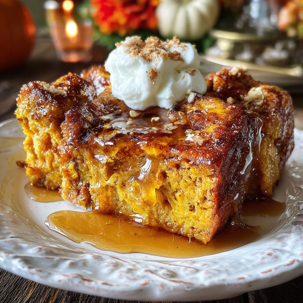 Pumpkin French Toast Bake