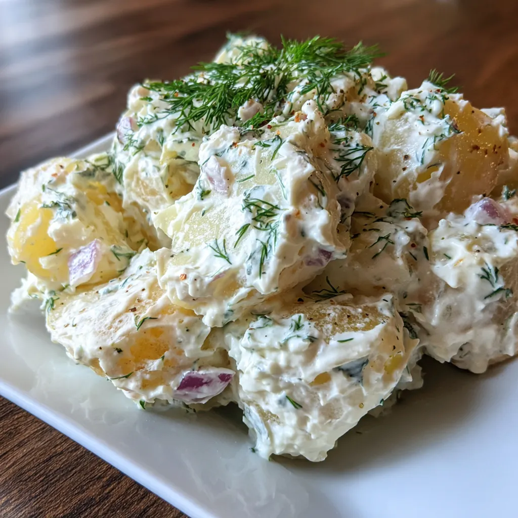 Classic Creamy Dill Potato Salad