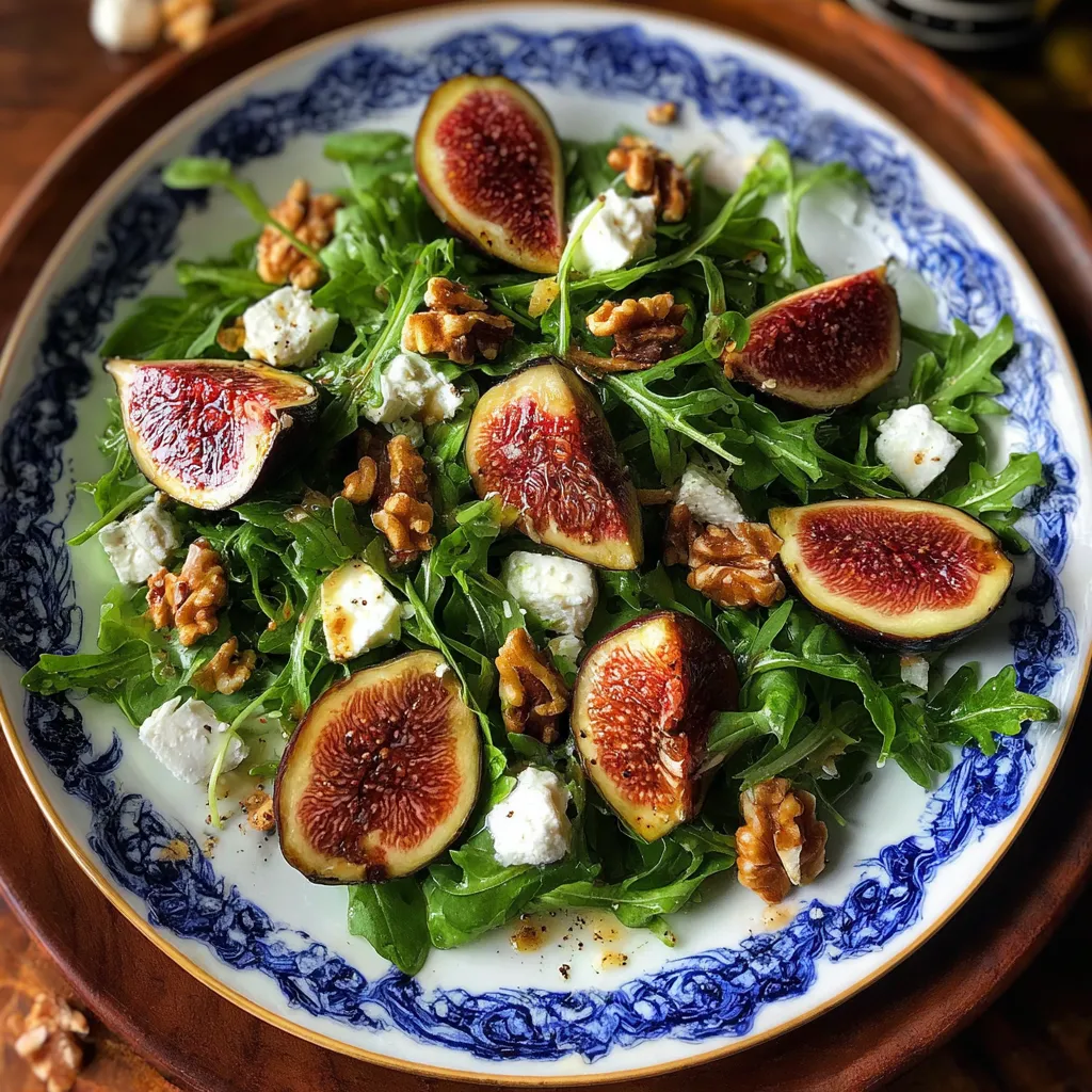 Fig Arugula Salad with Goat Cheese