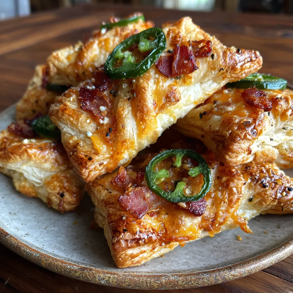 Jalepeno Popper Puff Pastry Twists